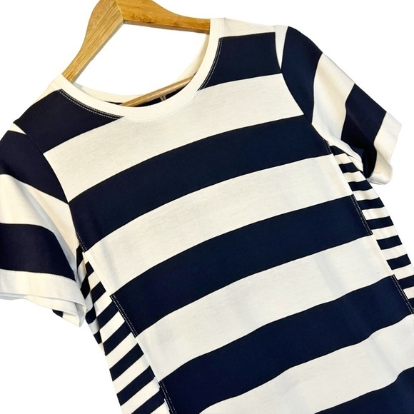 Tommy Bahama White Navy Striped Pima Cotton Dress - Picture 6 of 6